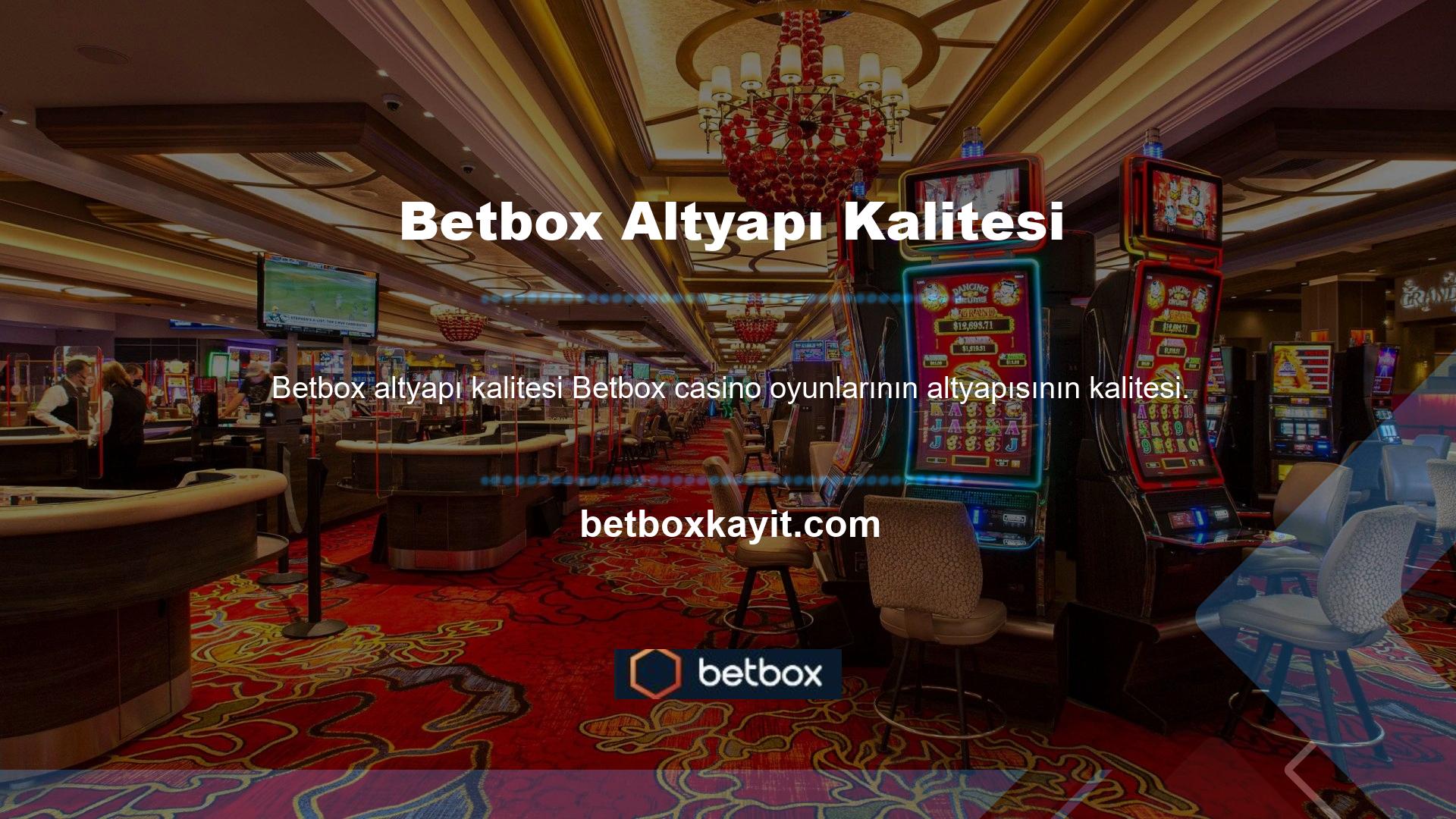 Betbox de casino oyunları söz konusu olduğunda çok güveniyor