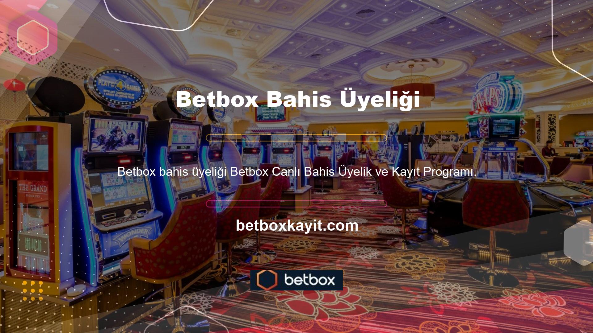 Betbox Live Betting, devam eden spor etkinliklerine bahis verilen addır